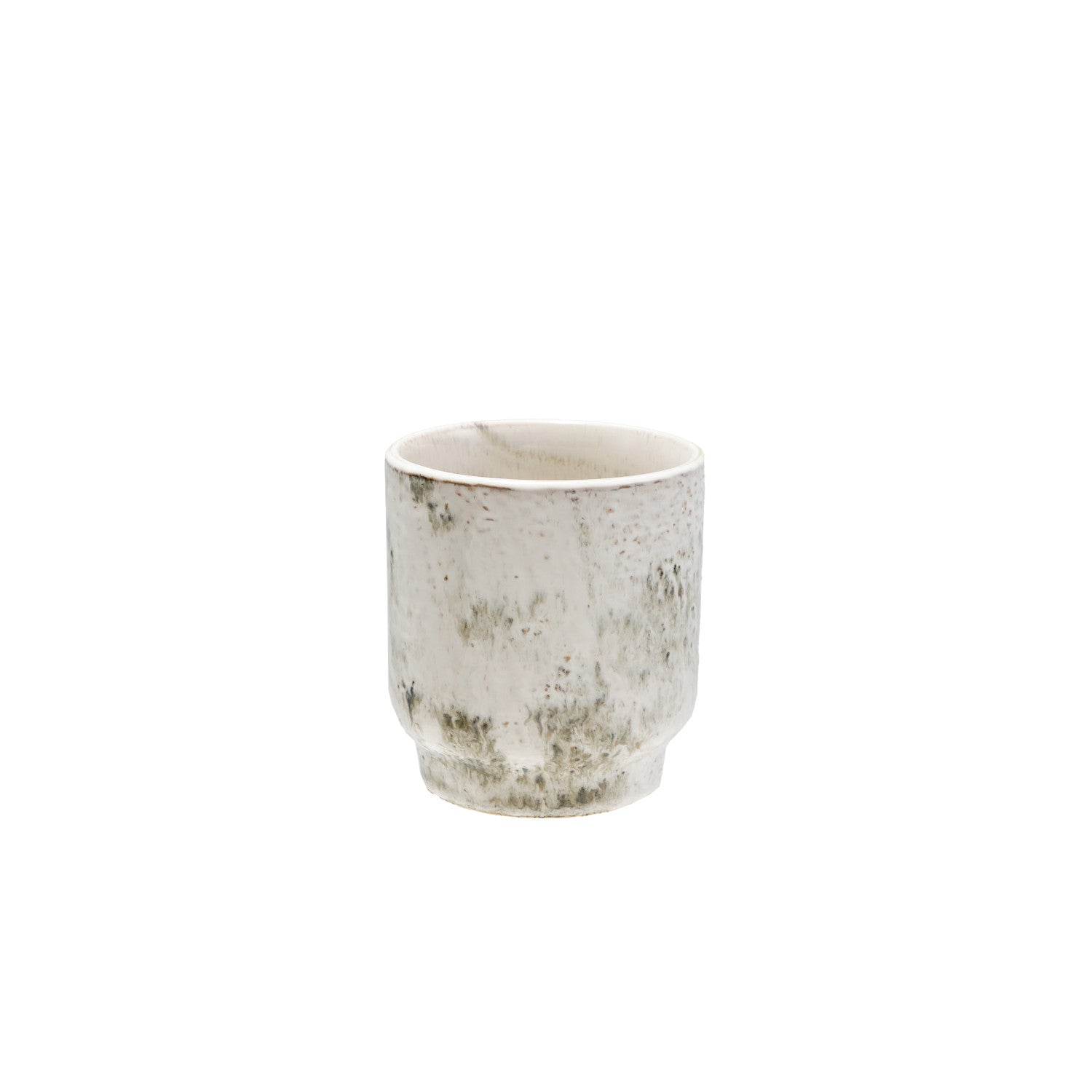reactive glaze plant pot Stoneware Planter, Reactive Glaze, Blue & White (Holds 4" Pot)