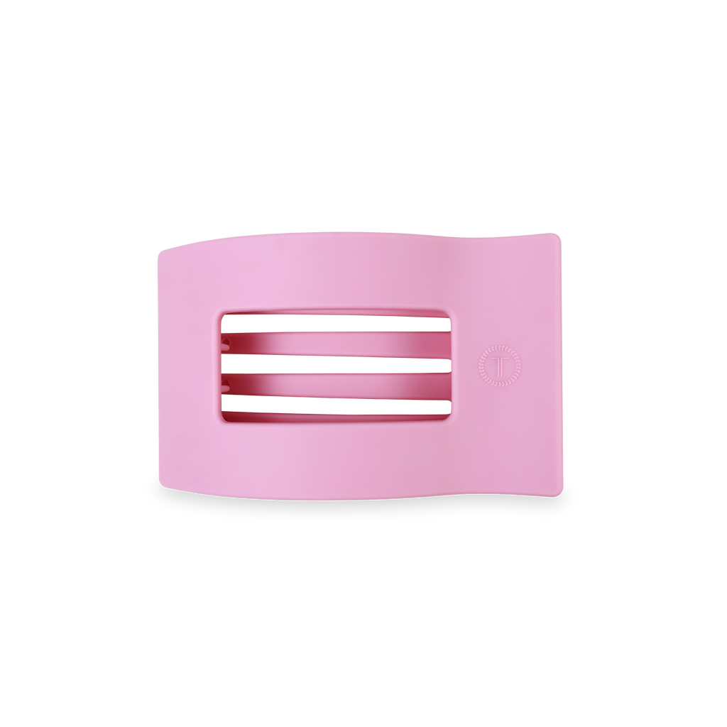 FLAT RECTANGLE HAIR CLIP - SMALL MERRY PINKMAS