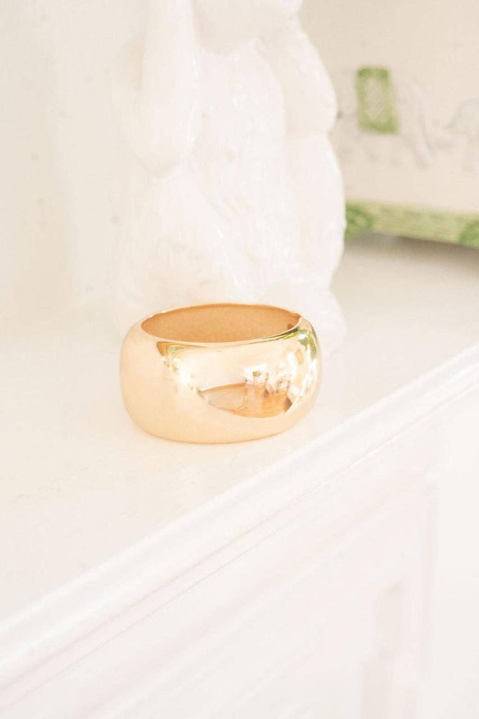 LARGE GOLD BANGLE BRACELET