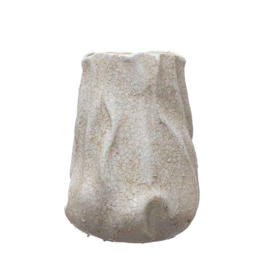 STONEWARE ORGANIC SHAPED VASE - IN STORE PICK UP ONLY!