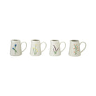 4 oz. Embossed Stoneware Creamer with Botanicals, 4 Styles (Each One Will Vary)