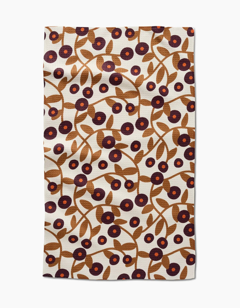 SWIRLING VINES TEA TOWEL