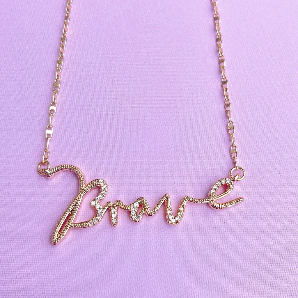 WORD GOLD NECKLACE