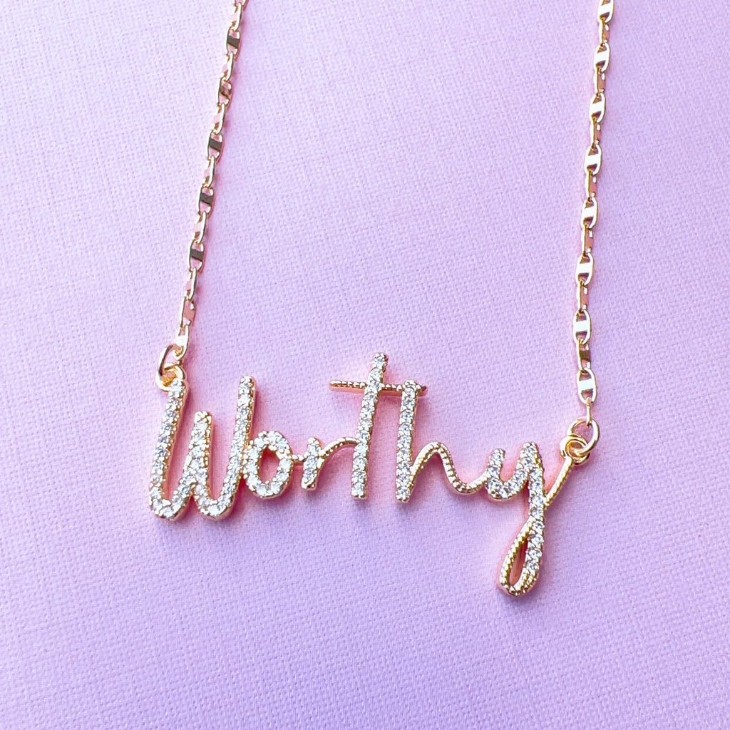 WORD GOLD NECKLACE