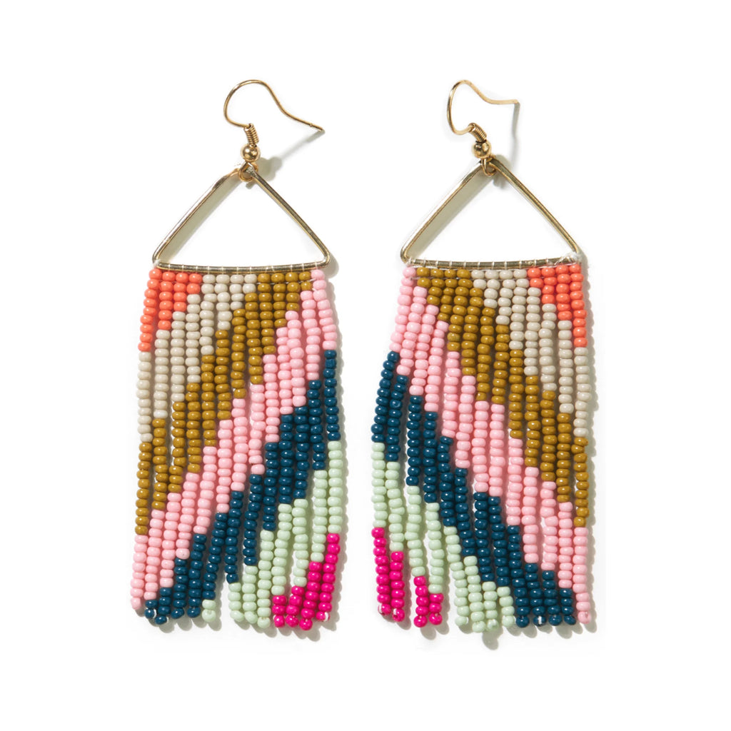 WHITNEY BEADED FRINGE EARRINGS