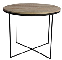IRON & WOOD ROUND TABLE - IN STORE PICKUP ONLY!