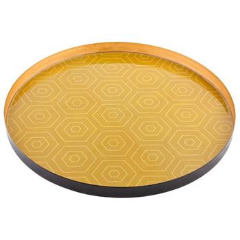 ROUND ENAMEL TRAY - 2 COLORS AVAILABLE