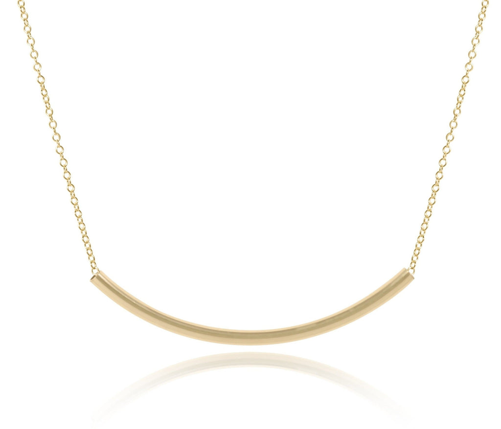 E NEWTON 16" NECKLACE GOLD - BLISS BAR GOLD