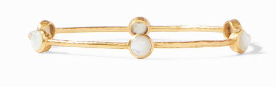JULIE VOS MILANO BANGLE GOLD MOTHER OF PEARL