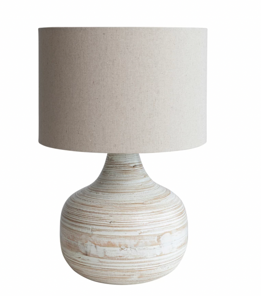 BAMBOO TABLE LAMP - IN STORE PICK UP ONLY!