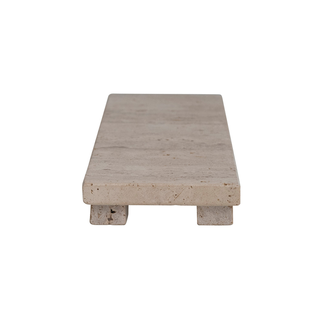 TRAVERTINE FOOTED SERVING BOARD - IN STORE PICK UP ONLY!